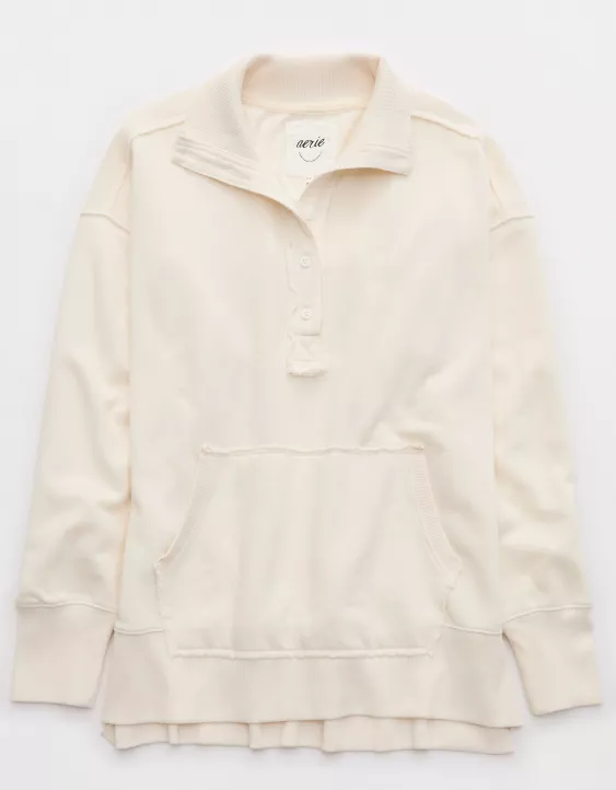 Aerie Vintage Popover Polo Sweatshirt - Image 3