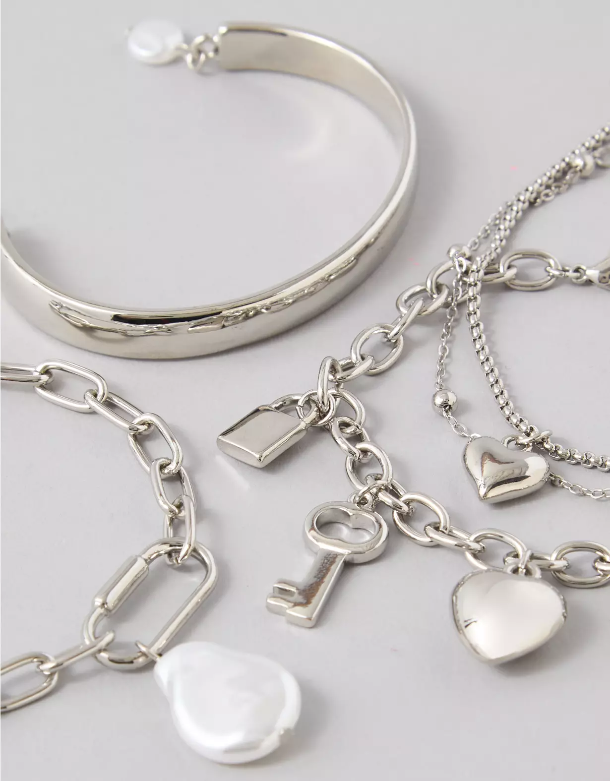 AE Silver Bracelet 5-Pack - Image 2