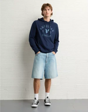 AE Lightweight Icon Logo Graphic Hoodie T-Shirt