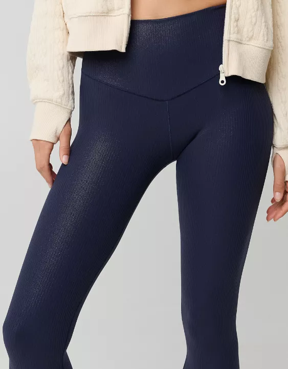 OFFLINE By Aerie Real Me XTRA Rib Foil Legging - Image 7