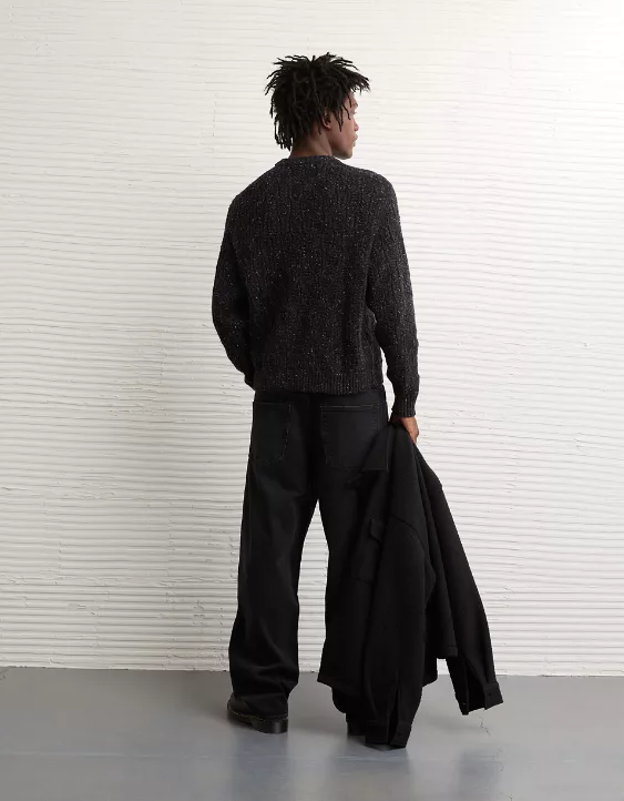 AE Cable Knit Crew Neck Sweater - Image 2