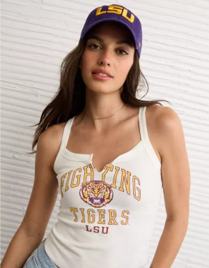 AE LSU Tigers Graphic Notch Neck Tank Top