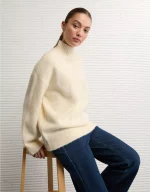 AE Oversized Mock Neck Sweater