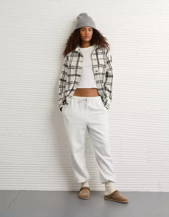 AE Oversized Plaid Shacket - Image 5