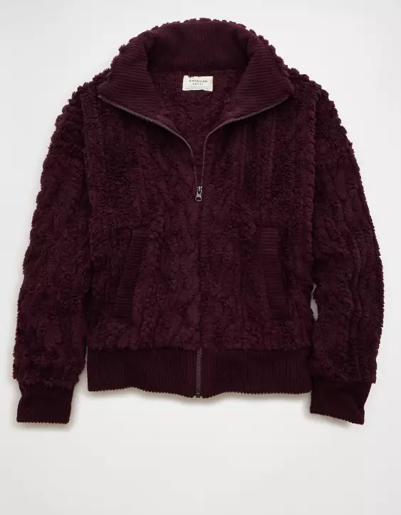 AE Cable Sherpa Full-Zip Sweatshirt - Image 3
