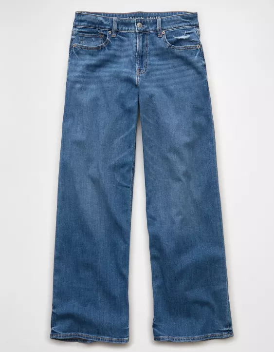 AE Stretch Low-Rise Baggy Wide-Leg Jean - Image 3