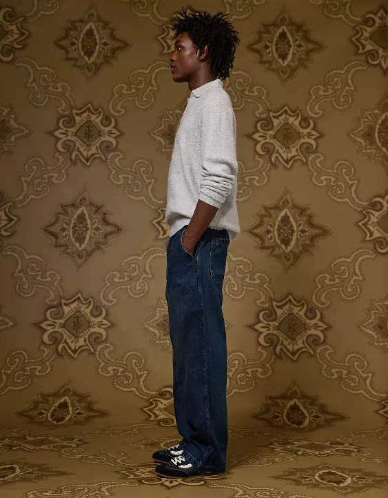 AE x Tru Kolors Pleated Denim Trouser - Image 5