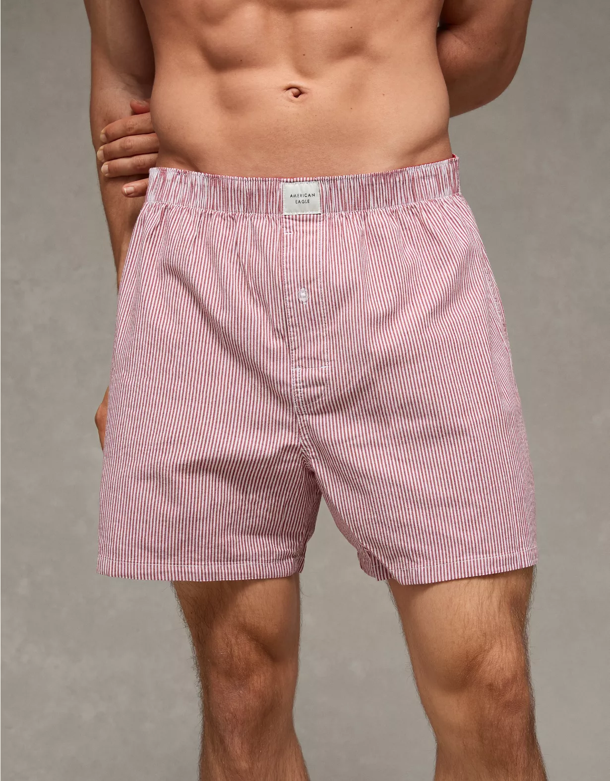 AEO Men's Plaid Stretch Boxer Short