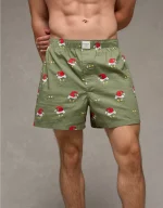 AEO Grinch Face Stretch Boxer Short