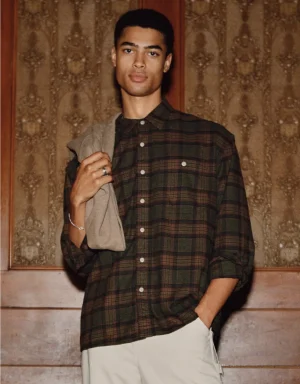 AE Relaxed Fit Everyday Flannel Shirt