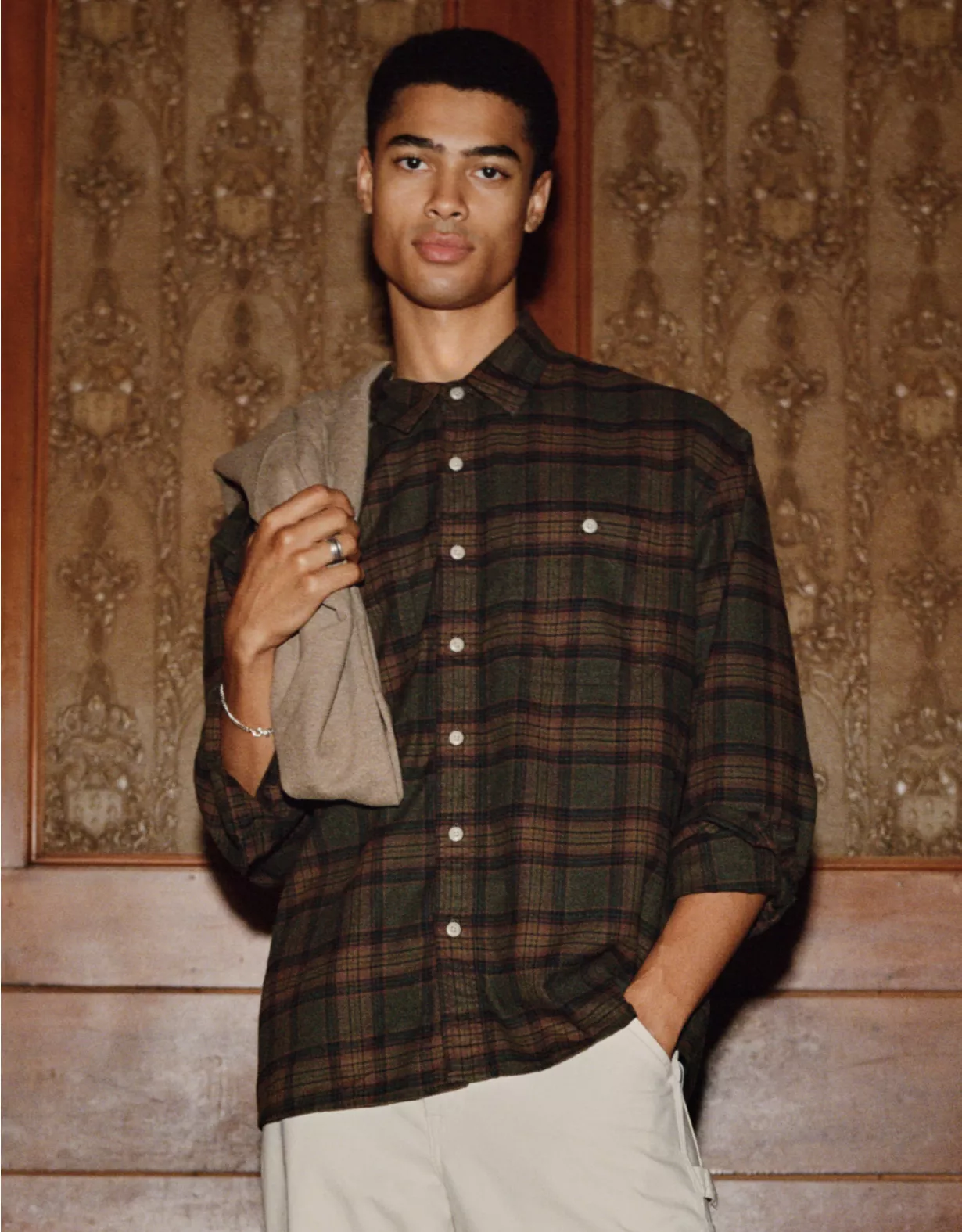 AE Relaxed Fit Everyday Flannel Shirt