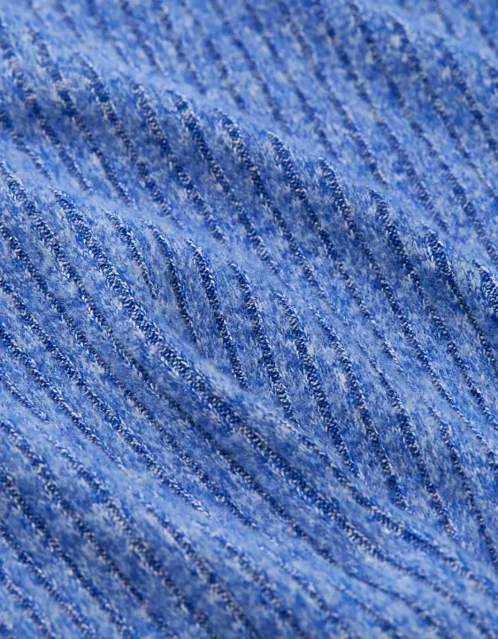 AE Long-Sleeve Waffle Plush Crew Neck Tee - Image 7