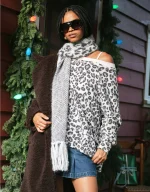 AE Leopard Print Scarf