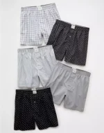 AEO Men's Stretch Boxer Short 5-Pack