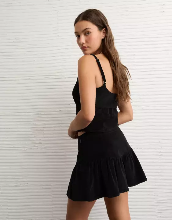 AE High-Waisted Drop-Waist Mini Skirt - Image 2