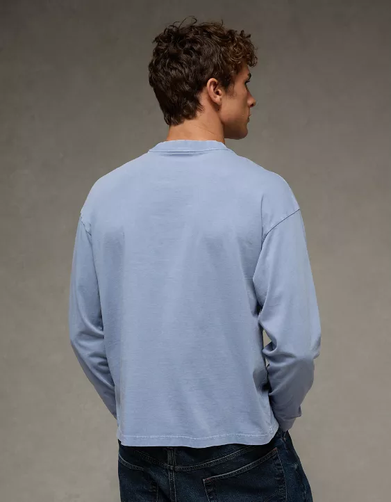 AE Boxy Long Sleeve Destination Graphic T-Shirt - Image 2