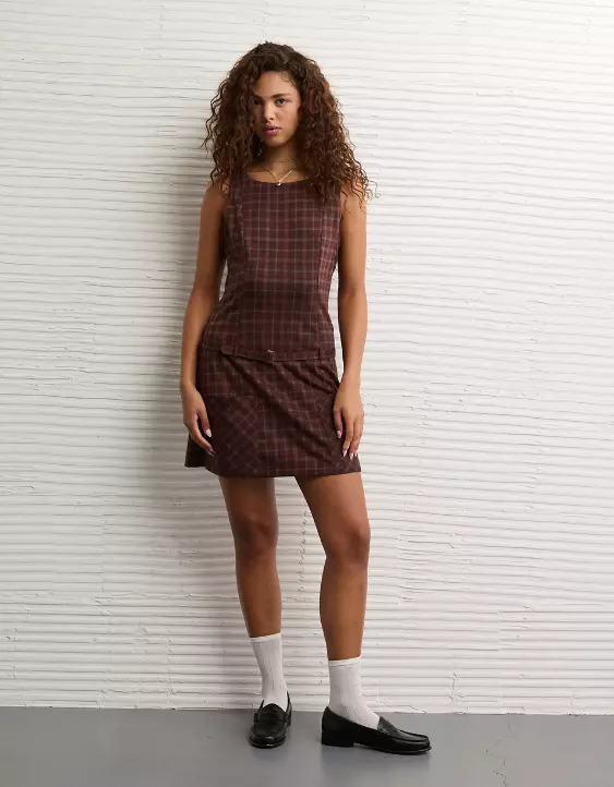 AE High Neck Belted Mini Dress - Image 5