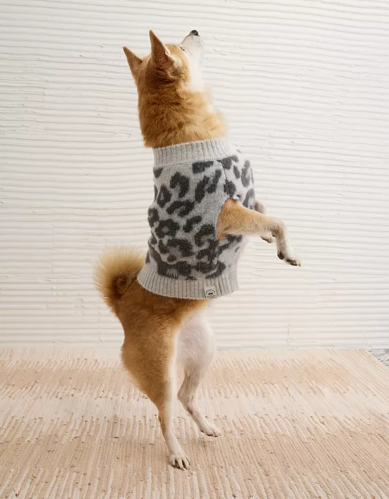 ABO Leopard Print Dog Sweater - Image 5