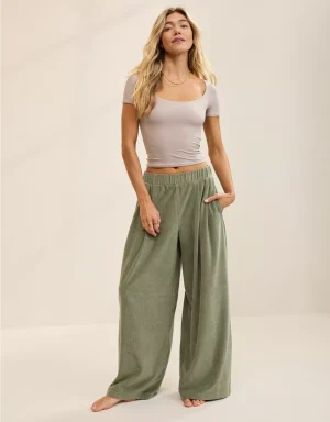 Aerie Velour Trouser