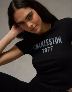 AE Charleston Graphic Hey Baby Tee