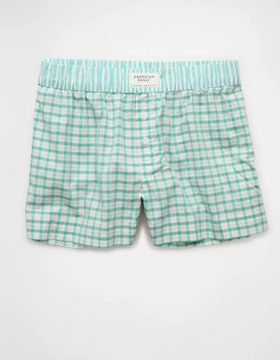 AE Plaid Boxer Sleep Short - Image 3