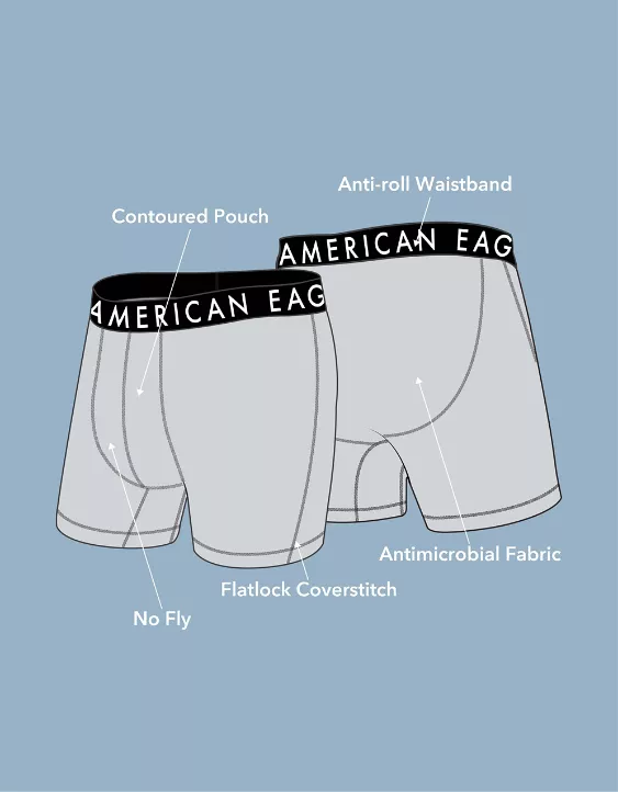 AEO Men's 6" Flex Boxer Brief 3-Pack - Image 3