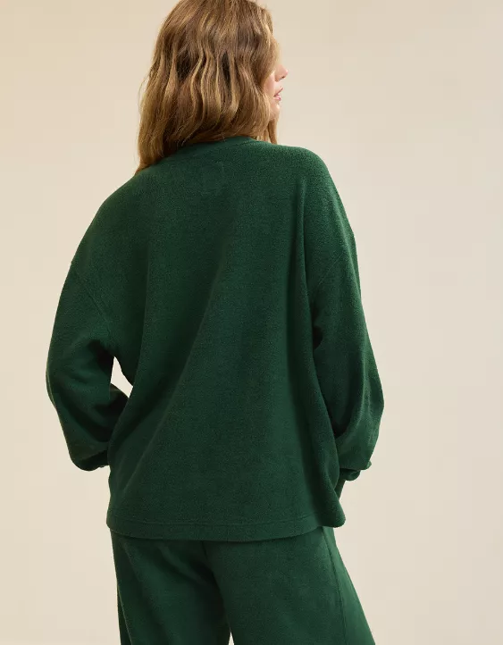 Aerie Sherpa Henley Sweatshirt - Image 2