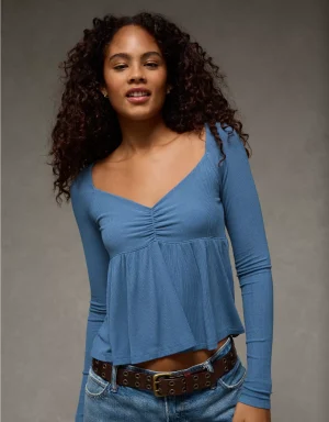 AE Soft & Sexy Babydoll Cinched T-Shirt