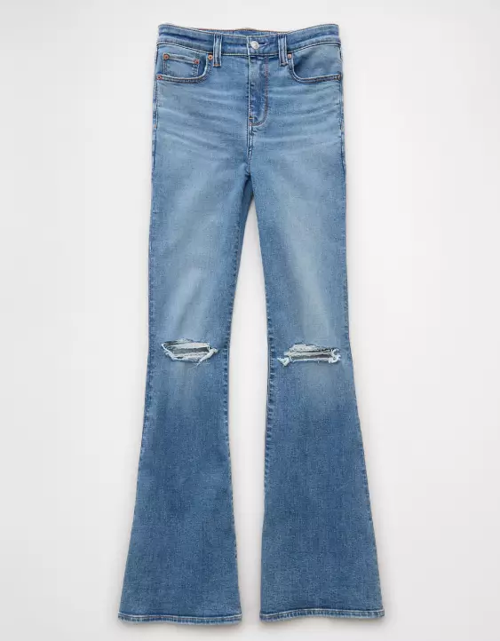 AE Next Level Ripped Super High-Waisted Flare Jean - Image 3
