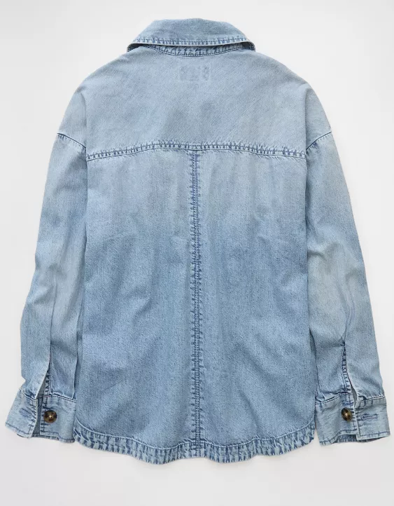 AE Studded Denim Shacket - Image 5