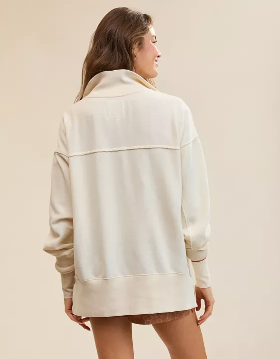 Aerie Vintage Popover Polo Sweatshirt - Image 2