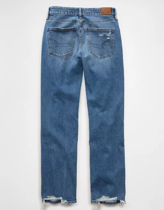 AE Stretch Curvy Ripped Straight Jean - Image 4