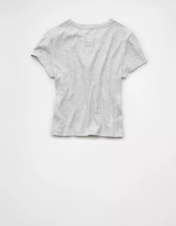 AE Wisconsin Badgers Graphic Cropped Baby Tee - Image 4