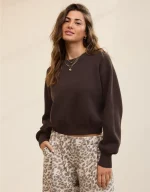 Aerie Cropped Crew Sweater