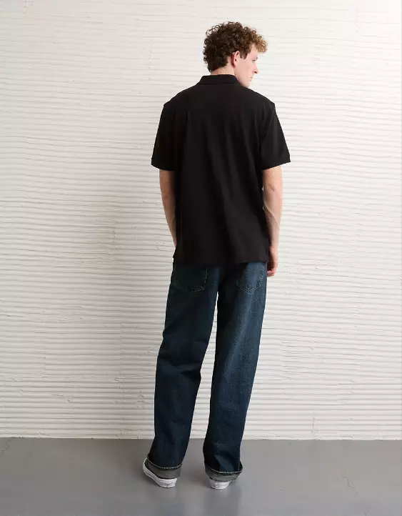 AE Stretch Pique Tipped Polo Shirt - Image 2