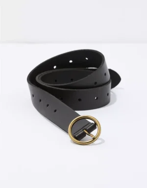 AE Oval Buckle Leather Belt