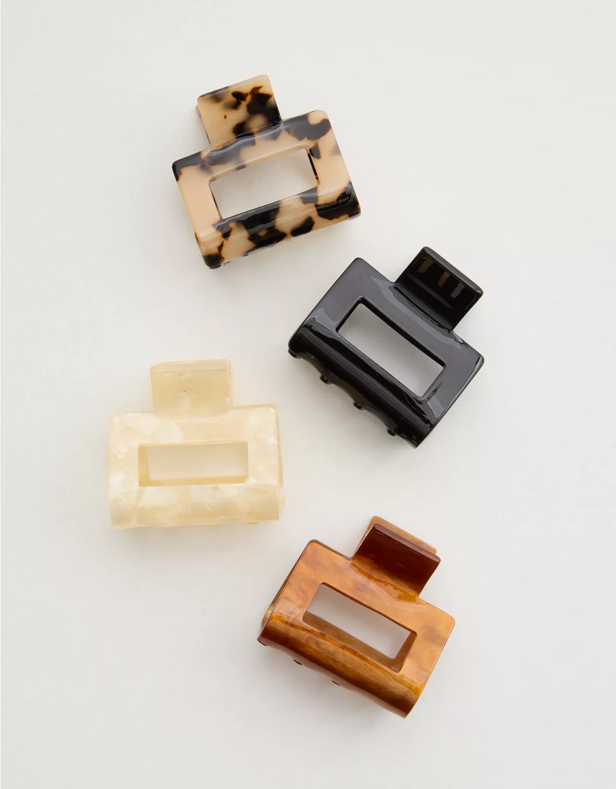 Aerie Square Claw Clip 4-Pack