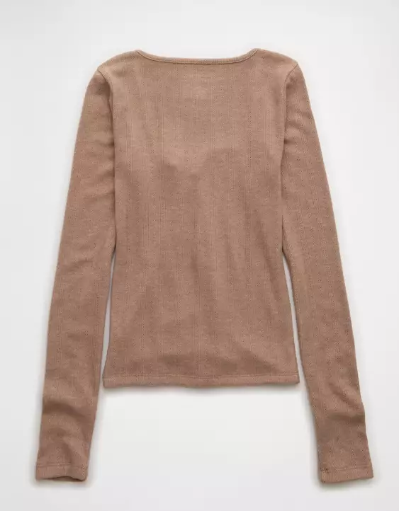 AE Long Sleeve Square Neck T-Shirt - Image 4