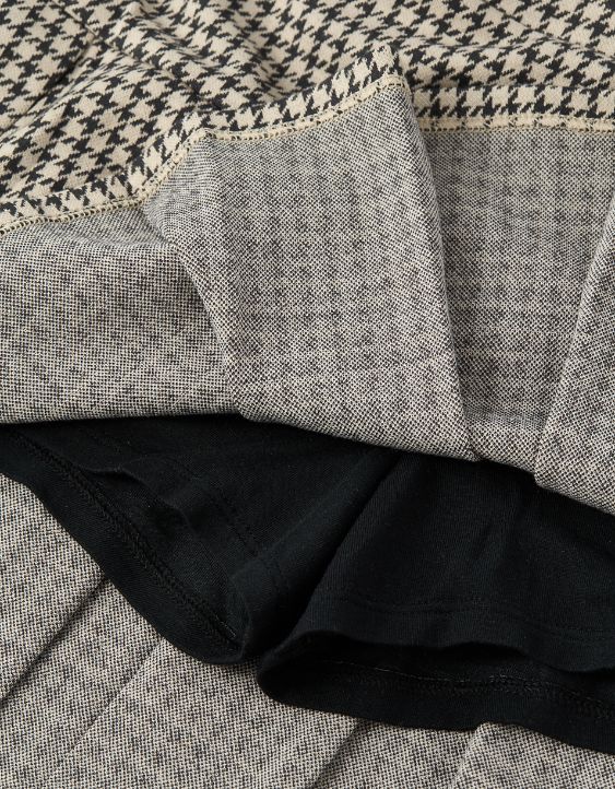 AE It Knit Low-Rise Pleated Plaid Skort - Image 6