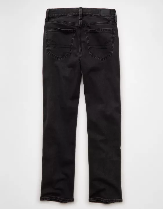 AE Stretch Super High-Waisted Embellished Straight Jean - Image 4