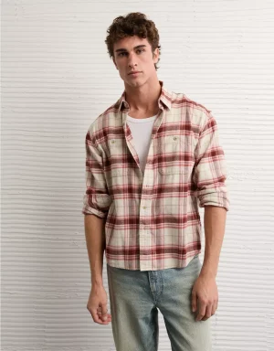 AE Relaxed Fit Everyday Flannel Shirt