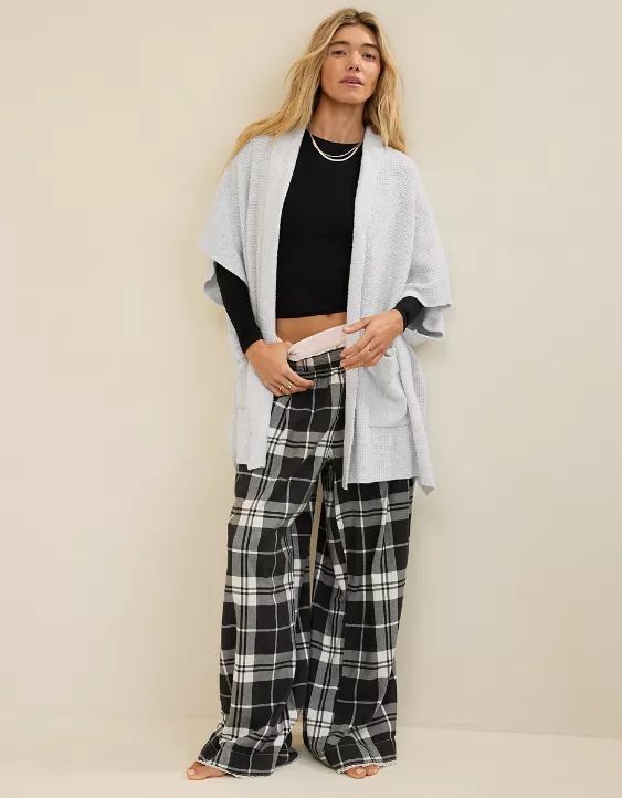 Aerie Waffle Shawl Cape - Image 5