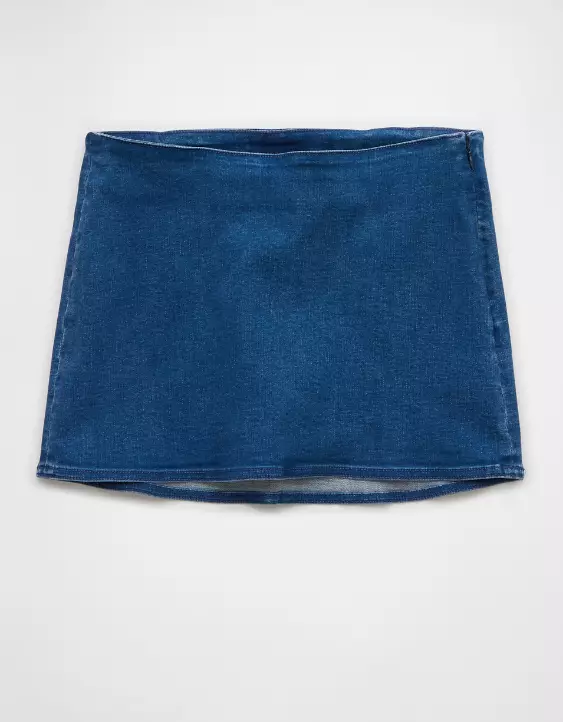 AE Next Level Low-Rise Denim Micro Skort - Image 3