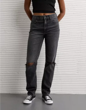 AE Stretch Super High-Waisted Straight Jean