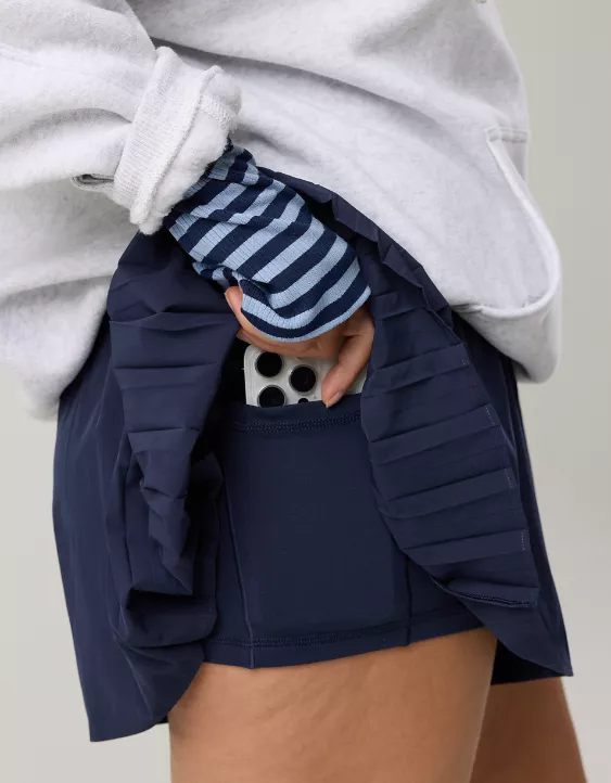 OFFLINE By Aerie Real Me Pleated Flowy Short - Image 6