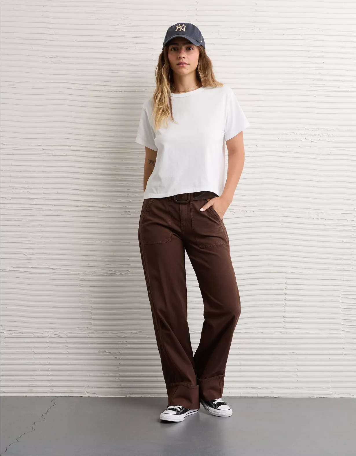 AE Stretch High-Waisted Utility Stovepipe Pant