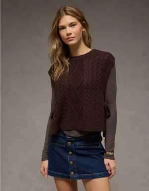 AE Whoa So Soft Side-Tie Vest