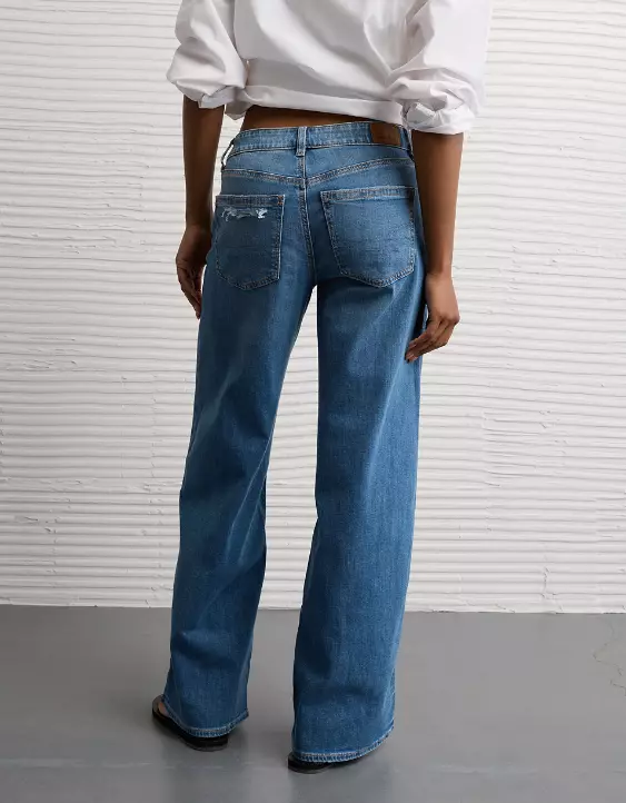 AE Stretch Low-Rise Baggy Wide-Leg Jean - Image 2