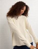 AE Long Sleeve Plush Crew Neck Top