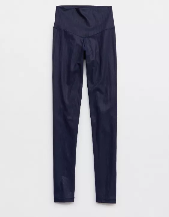 OFFLINE By Aerie Real Me XTRA Rib Foil Legging - Image 4
